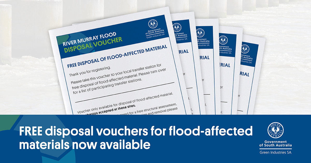 Free disposal vouchers for floodaffected materials