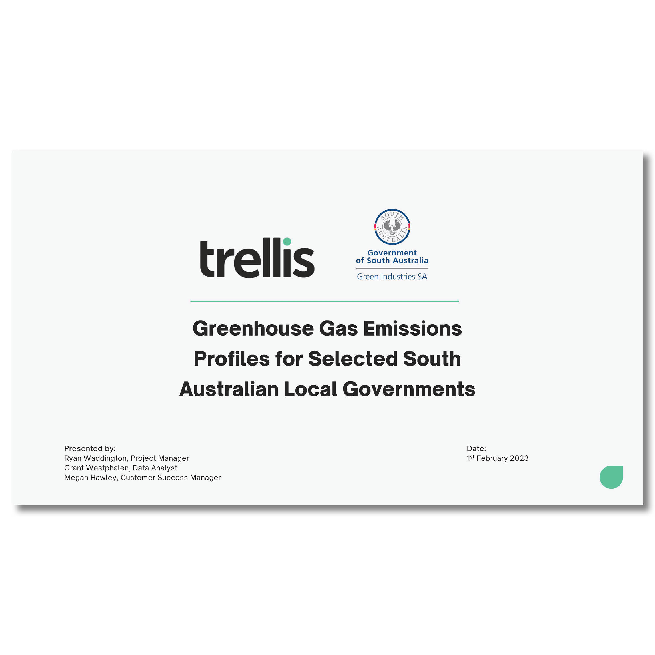 Greenhouse Gas Emissions Profiles for Selected South Australian Local Governments summary presentation