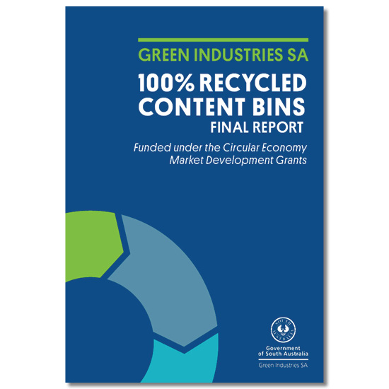 100% recycled content bins
